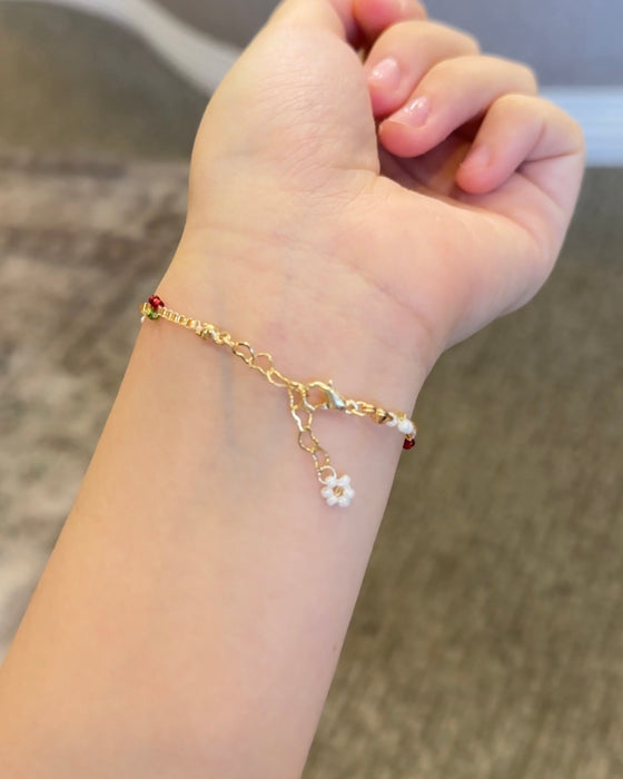 Daisy Cherry Bracelet