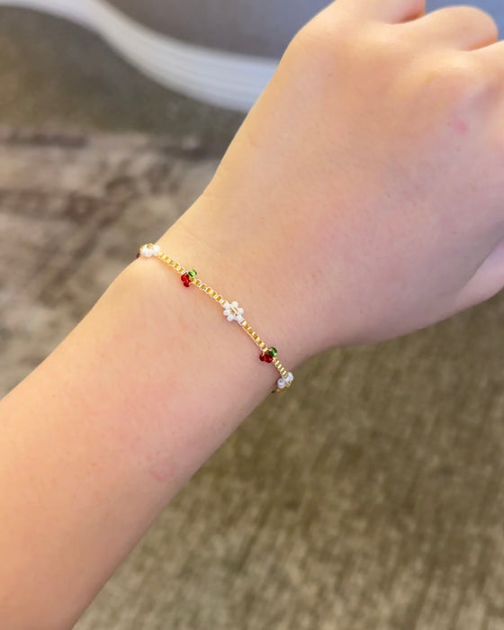 Daisy Cherry Bracelet