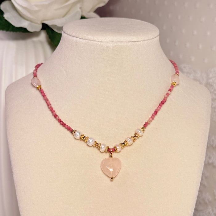 Rose Heart Necklace