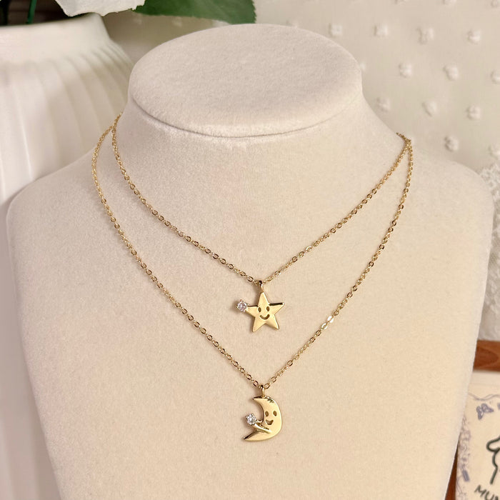 Moon & Star Pendant