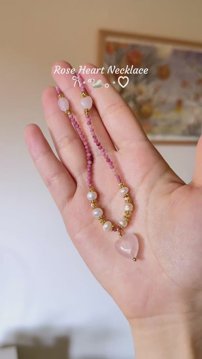 Rose Heart Necklace